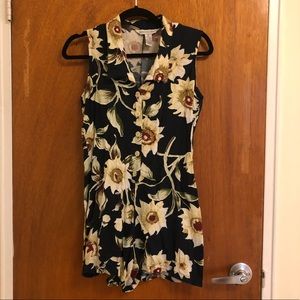 Vintage Floral print romper